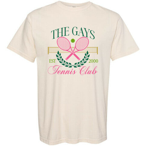 The Gays Tennis Club Comfort Colors Heavyweight Tee