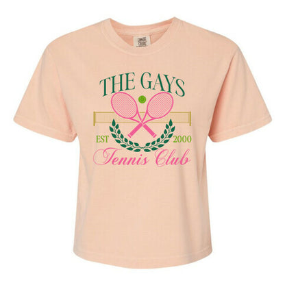 The Gays Tennis Club Women's Comfort Colors Heavyweight Boxy Tee