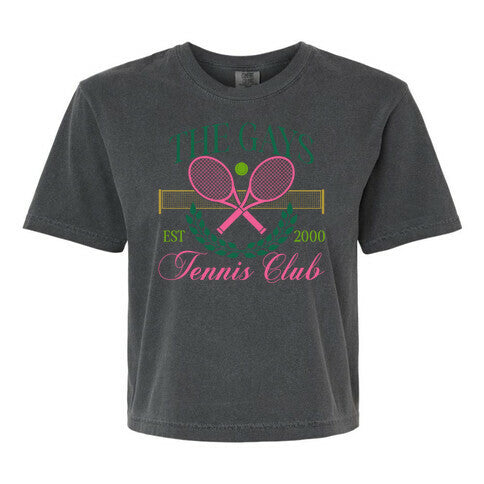 The Gays Tennis Club Women's Comfort Colors Heavyweight Boxy Tee