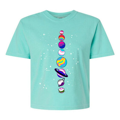 LGBTQ+ Planets Women's Comfort Colors Heavyweight Boxy Tee