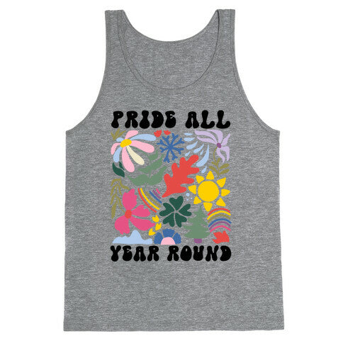 Pride All Year Round Abstract Florals Tank Top