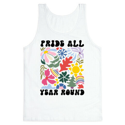Pride All Year Round Abstract Florals Tank Top