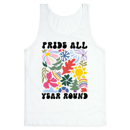 Pride All Year Round Abstract Florals Tank Top