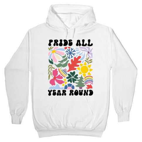 Pride All Year Round Abstract Florals Hoodie