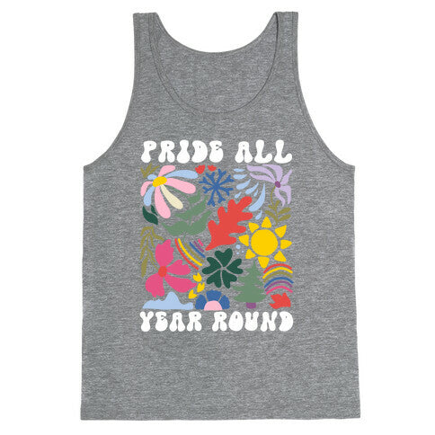 Pride All Year Round Abstract Florals Tank Top