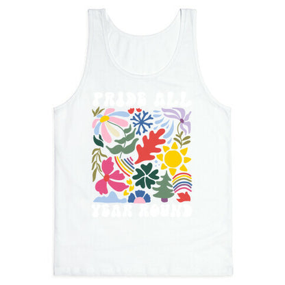 Pride All Year Round Abstract Florals Tank Top