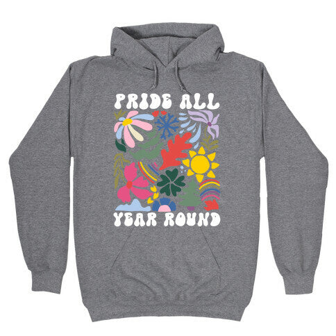 Pride All Year Round Abstract Florals Hoodie