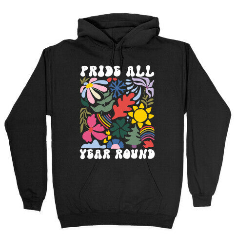 Pride All Year Round Abstract Florals Hoodie