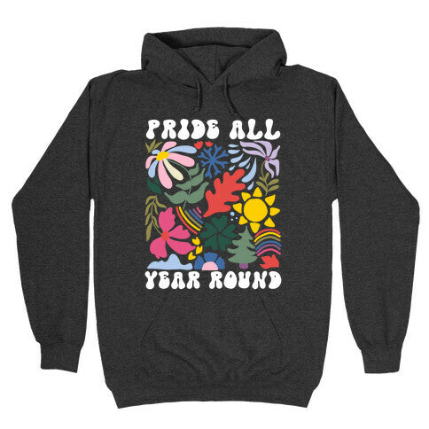 Pride All Year Round Abstract Florals Hoodie