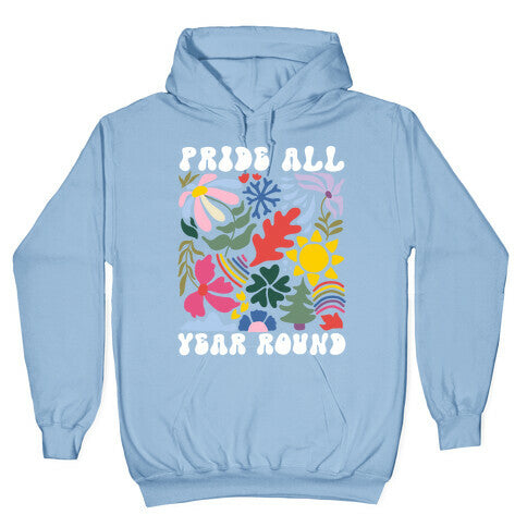 Pride All Year Round Abstract Florals Hoodie