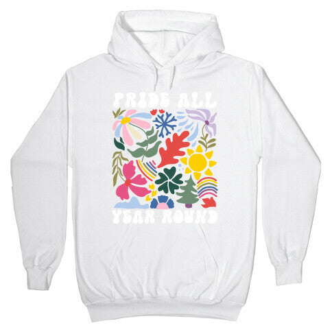 Pride All Year Round Abstract Florals Hoodie
