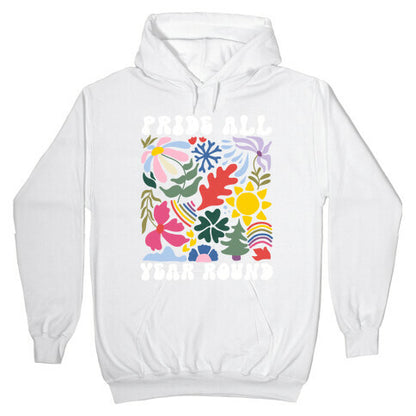 Pride All Year Round Abstract Florals Hoodie
