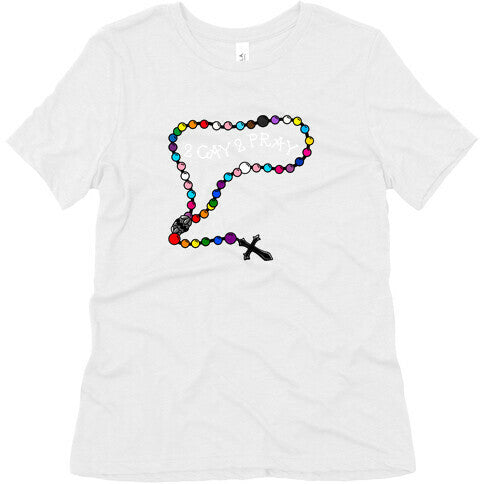 2 Gay 2 Pray Womens Triblend Tee