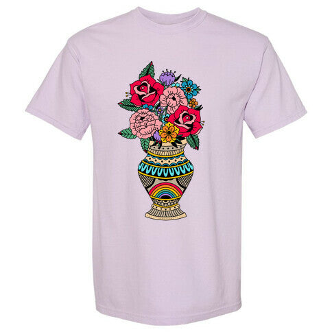 American Traditional Pride Bouquet Tattoo Style Comfort Colors Heavyweight Tee