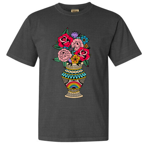 American Traditional Pride Bouquet Tattoo Style Comfort Colors Heavyweight Tee