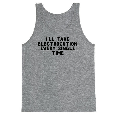 Trump Sharks or Electrocution Speech Quote Tank Top