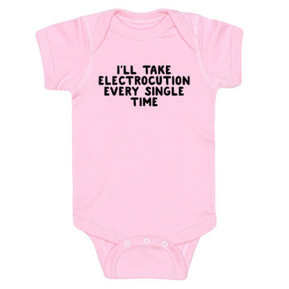 Trump Sharks or Electrocution Speech Quote Baby One-Piece