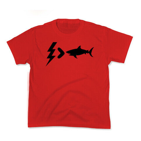 Electrocution Over Shark Trump Kids Tee
