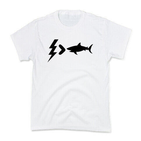 Electrocution Over Shark Trump Kids Tee