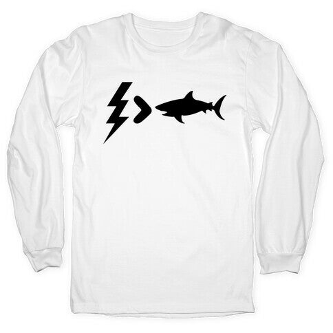 Electrocution Over Shark Trump Longsleeve Tee