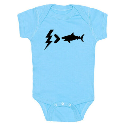 Electrocution Over Shark Trump Baby One-Piece