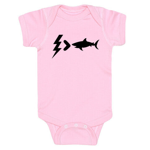 Electrocution Over Shark Trump Baby One-Piece