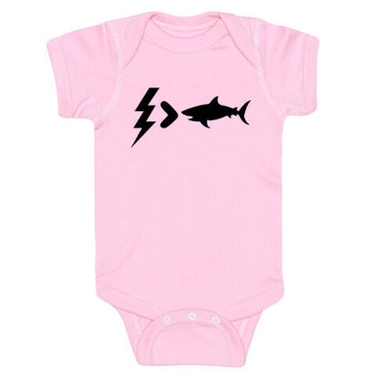 Electrocution Over Shark Trump Baby One-Piece