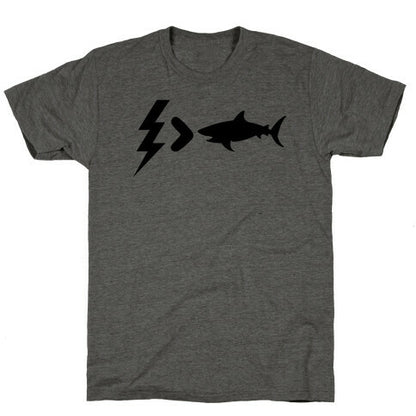 Electrocution Over Shark Trump Unisex Triblend Tee