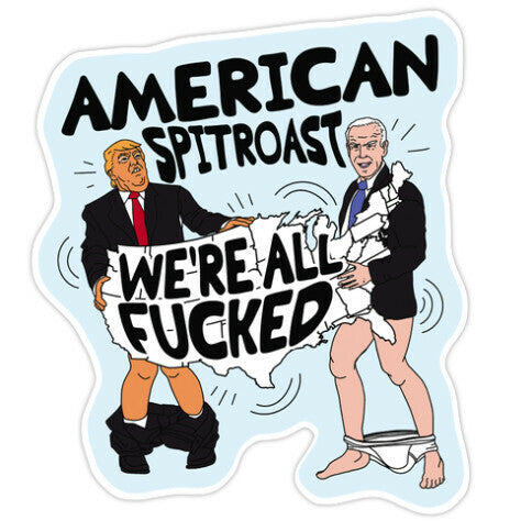 American Spit Roast Sticker