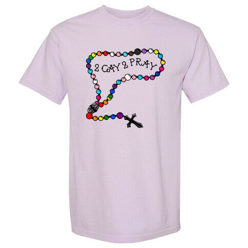 2 Gay 2 Pray Comfort Colors Heavyweight Tee