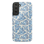 Floral Penis Pattern Blue Phone Case