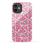 Floral Penis Pattern Pink Phone Case