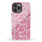 Floral Penis Pattern Pink Phone Case