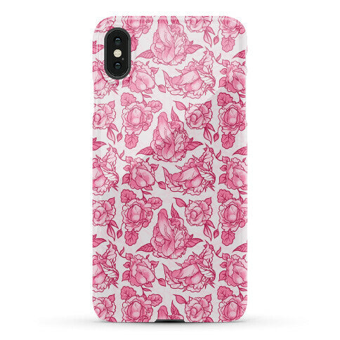 Floral Penis Pattern Pink Phone Case