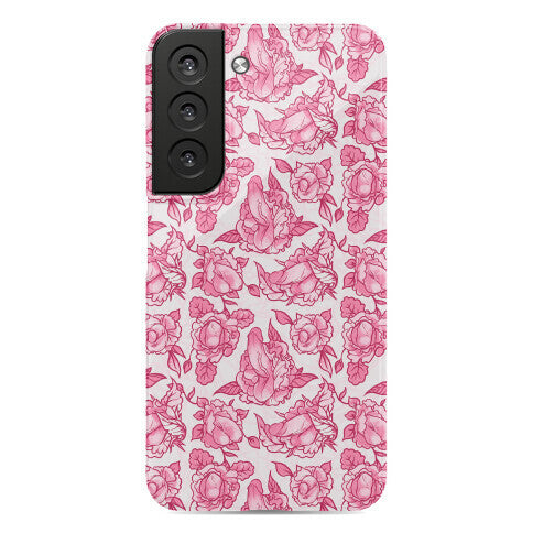 Floral Penis Pattern Pink Phone Case