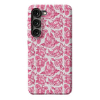 Floral Penis Pattern Pink Phone Case