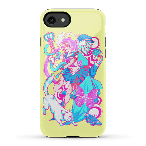 Rainbow Horror Senshi Parody Phone Case