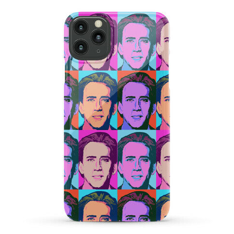 Nicolas Cage Pop Art Parody Phone Case