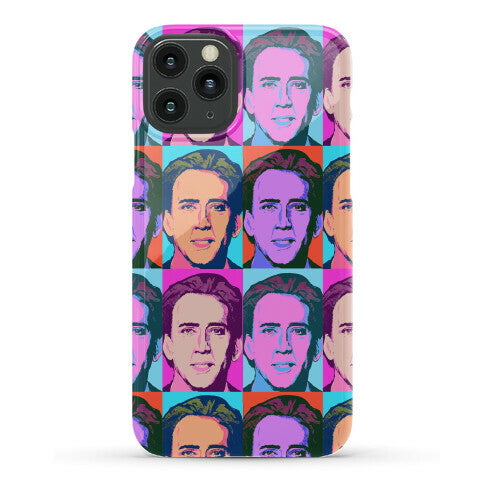 Nicolas Cage Pop Art Parody Phone Case