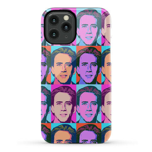 Nicolas Cage Pop Art Parody Phone Case