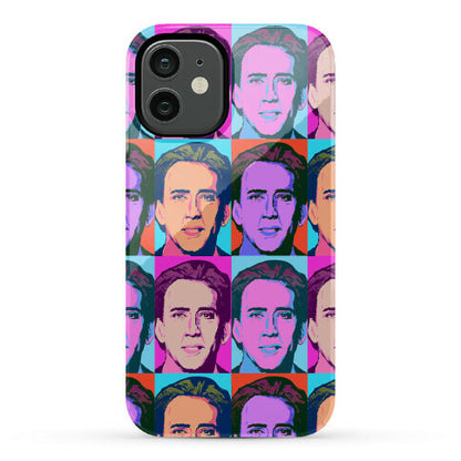 Nicolas Cage Pop Art Parody Phone Case