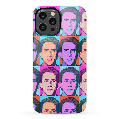 Nicolas Cage Pop Art Parody Phone Case