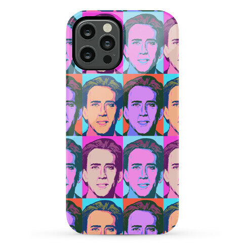 Nicolas Cage Pop Art Parody Phone Case