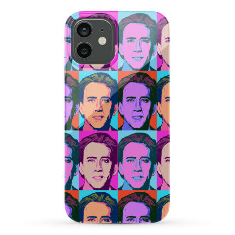 Nicolas Cage Pop Art Parody Phone Case