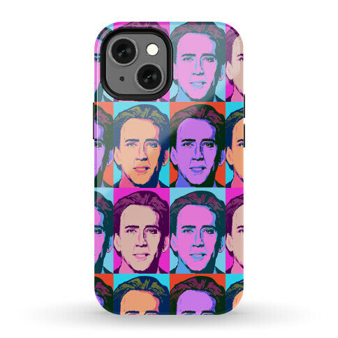 Nicolas Cage Pop Art Parody Phone Case