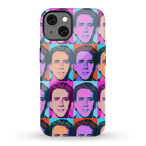 Nicolas Cage Pop Art Parody Phone Case