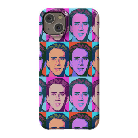 Nicolas Cage Pop Art Parody Phone Case