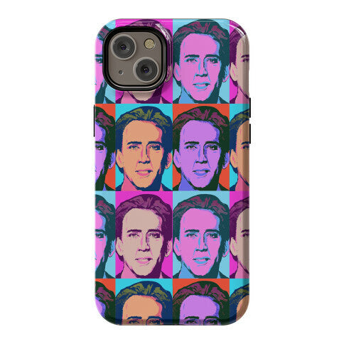 Nicolas Cage Pop Art Parody Phone Case