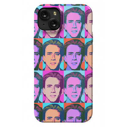 Nicolas Cage Pop Art Parody Phone Case