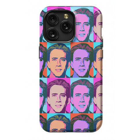 Nicolas Cage Pop Art Parody Phone Case